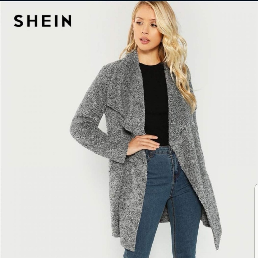 SHEIN fluffy coat